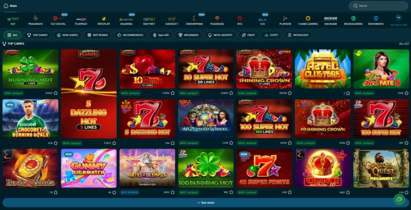 crocobet slots page